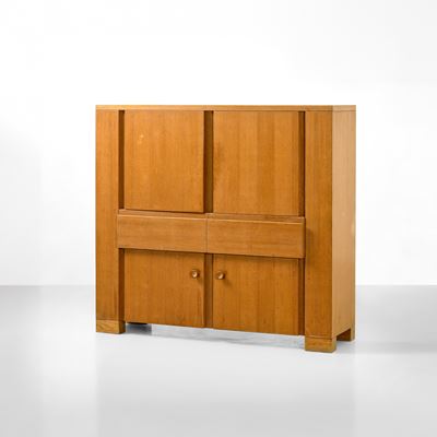 Mobile contenitore “Torbecchia” (cred. Poltronova), struttura in legno