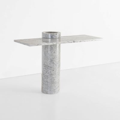 Console mod. Loico, marmo bianco Carrara, Italia, circa 1970