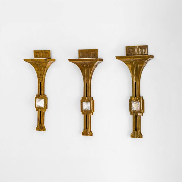 Tre lampade da parete