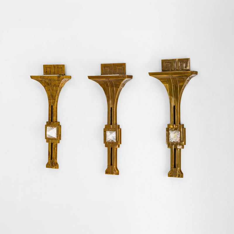 Willy Daro : Tre lampade da parete  - Asta Design 200 - Cambi Casa d'Aste