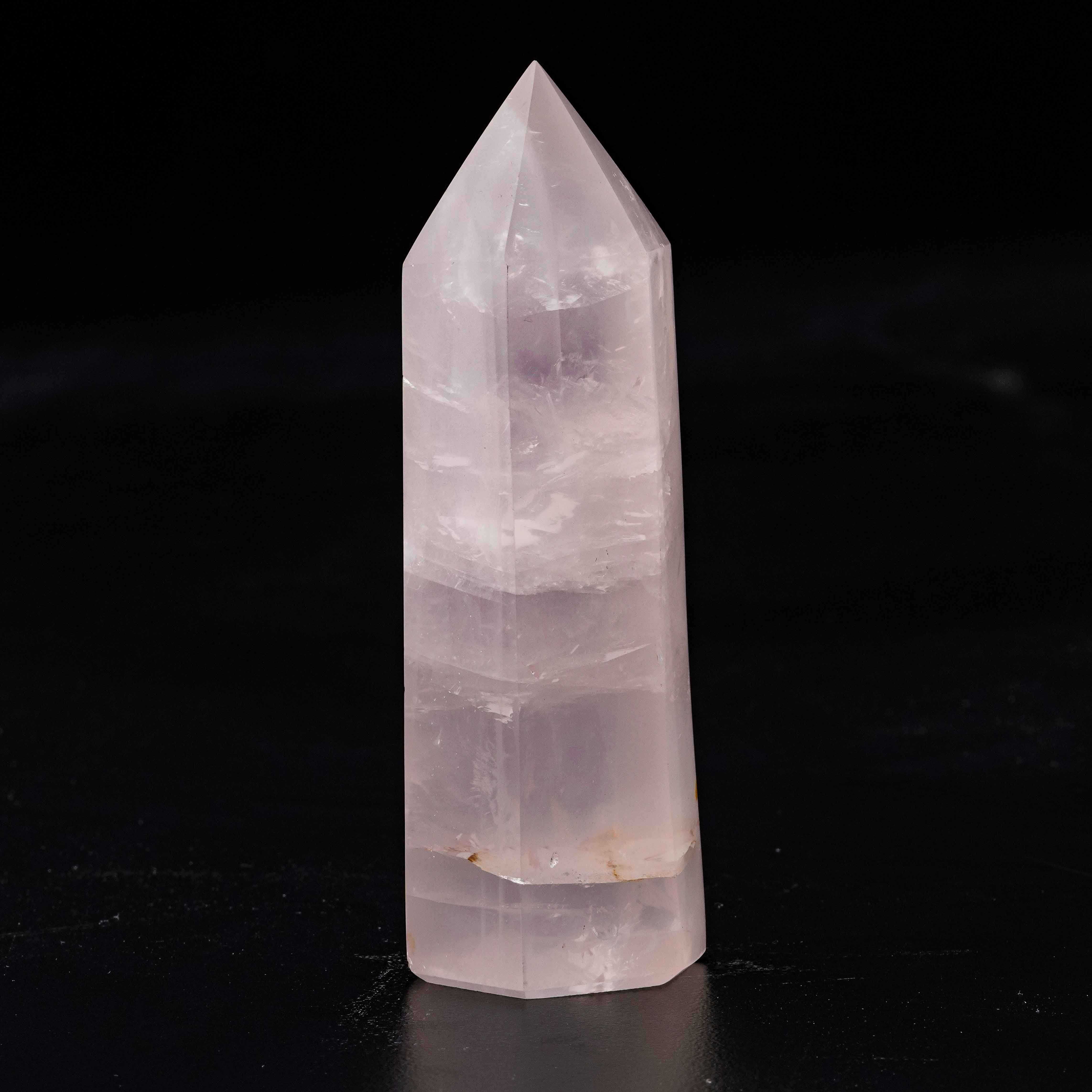 Grande cristallo di quarzo rosa