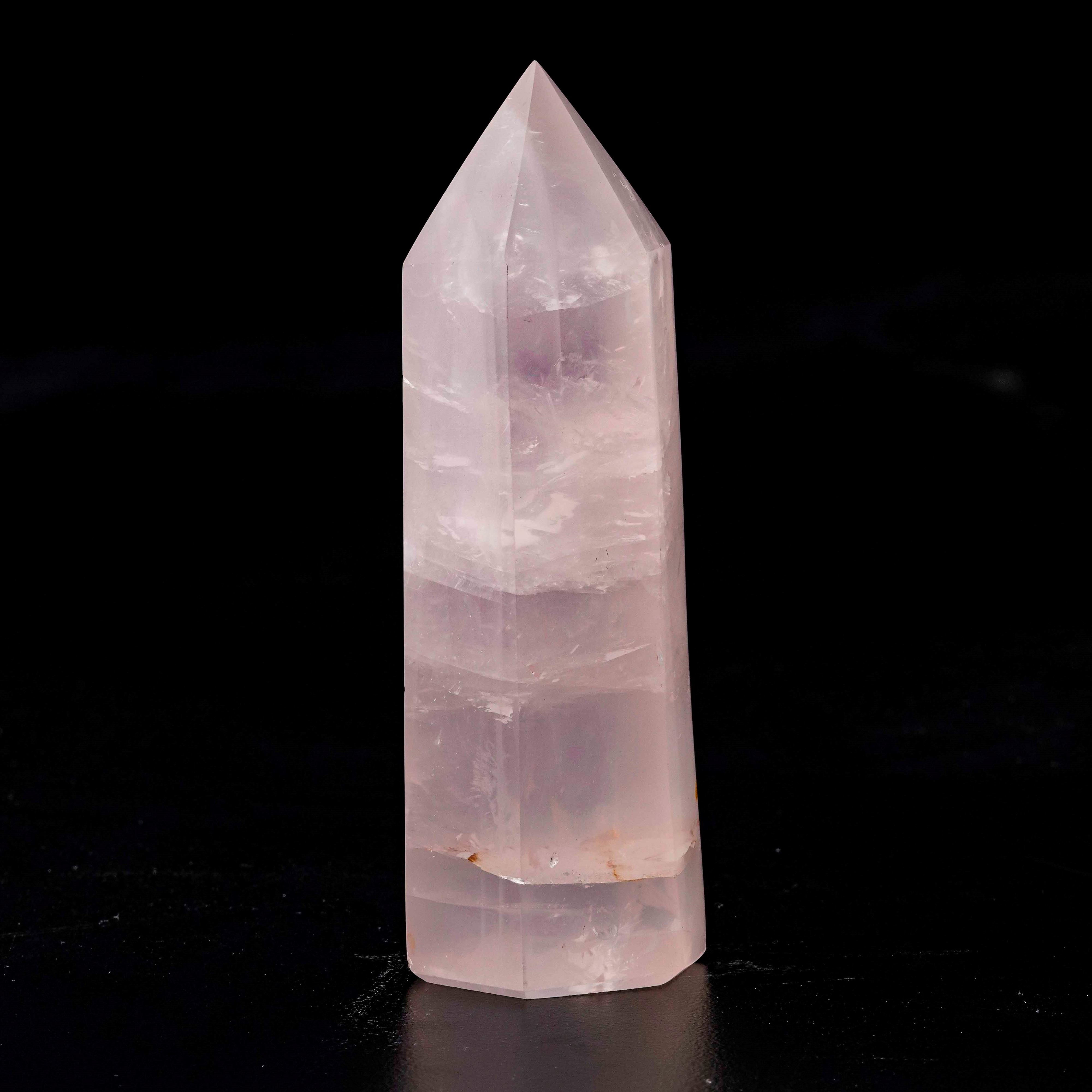 Grande cristallo di quarzo rosa