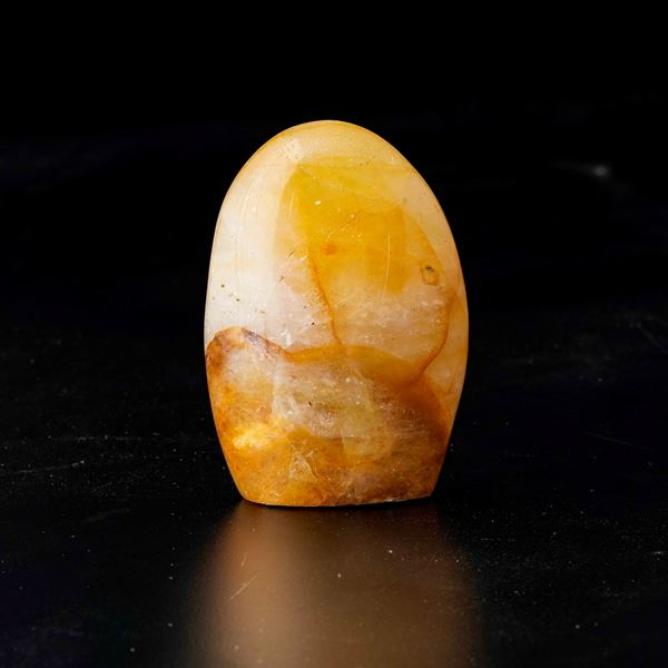 Forma libera si raro quarzo ematoide ramato