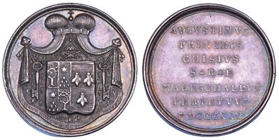 Agostino Chigi, Medaglia in argento del Conclave (1830-1831)