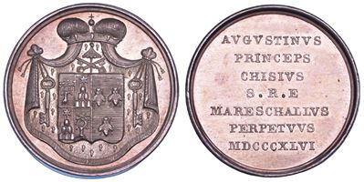 Agostino Chigi, Medaglia commemorativa del Conclave 1846 in argento