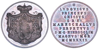 Ludovico Chigi, Medaglia in argento, Sede Vacante 1939