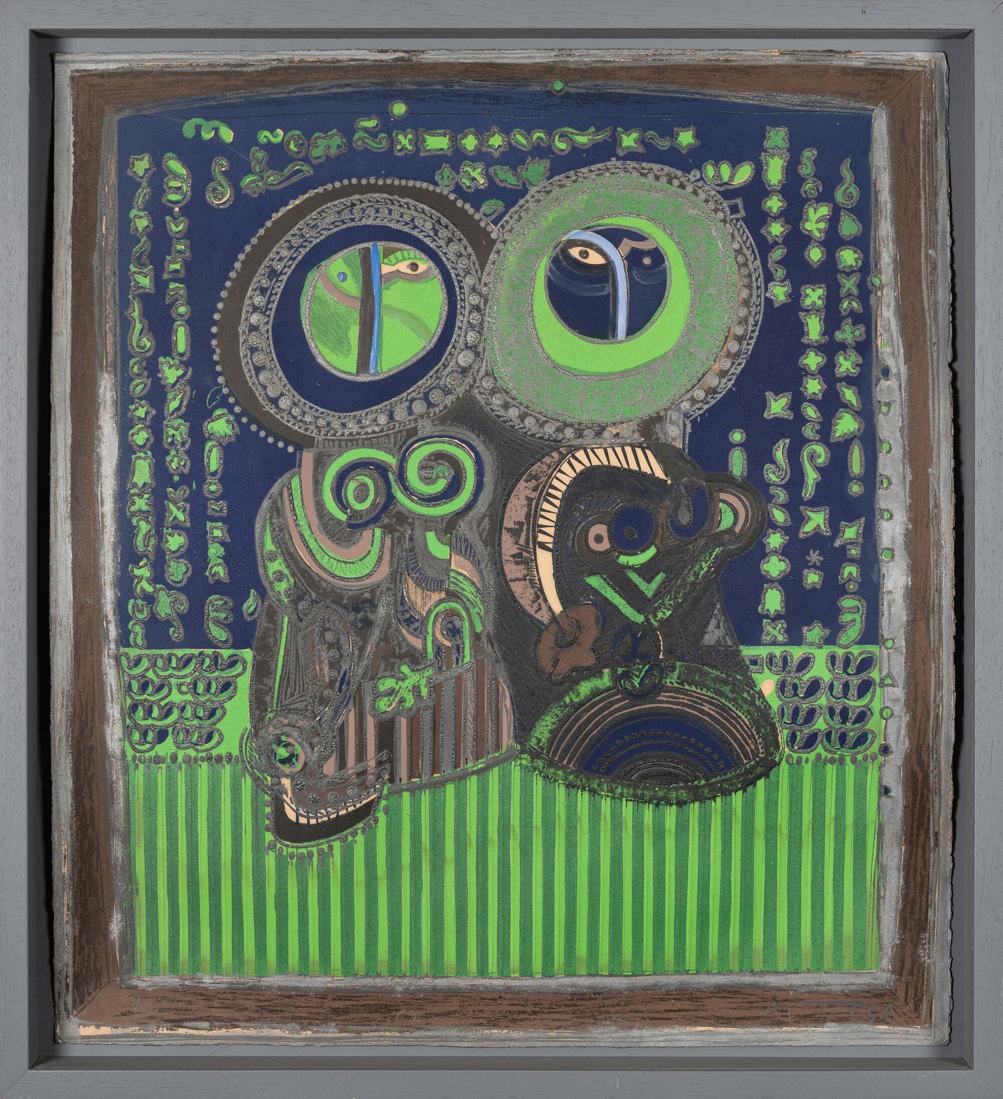 Josè Ortega - Segadores 12, litografia