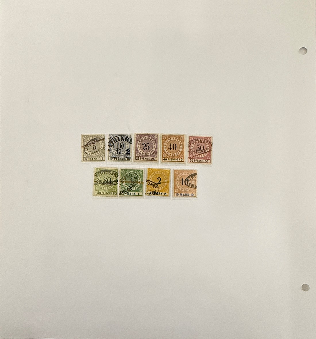 Collezione di francobolli tedeschi antichi, 1849-1912, nuovi e usati