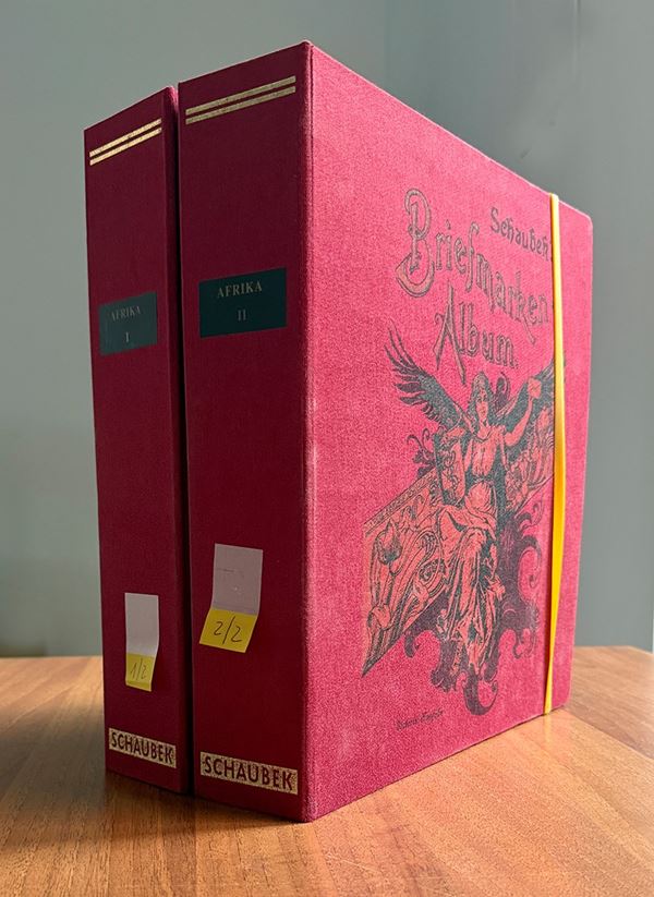 AFRICA 1853/1910 - Ben avviate collezioni di francobolli nuovi e usati di vari Stati e Colonie Inglesi,  [..]