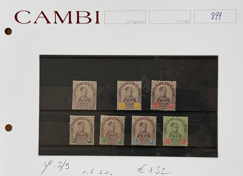 Francobolli delle Colonie Britanniche, 1851-1920 - Insieme di francobolli nuovi e usati su carton...
