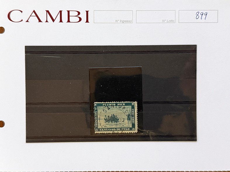 Collezione di francobolli, 1850/1920 - Insieme di cartonicini con esemplari nuovi e usati