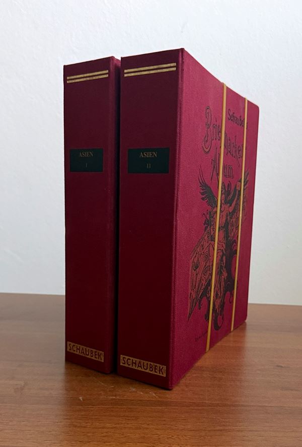 PAESI ASIATICI 1870/1920 - Ben avviata collezione di francobolli nuovi o usati in due album Schaubek. Sono presenti molti francobolli di un certo pregio e di difficile reperibilità. Molto ben sviluppate le collezioni di Iran, India e Colonie Inglesi e Francesi. Alto valore di catalogo, da studiare.