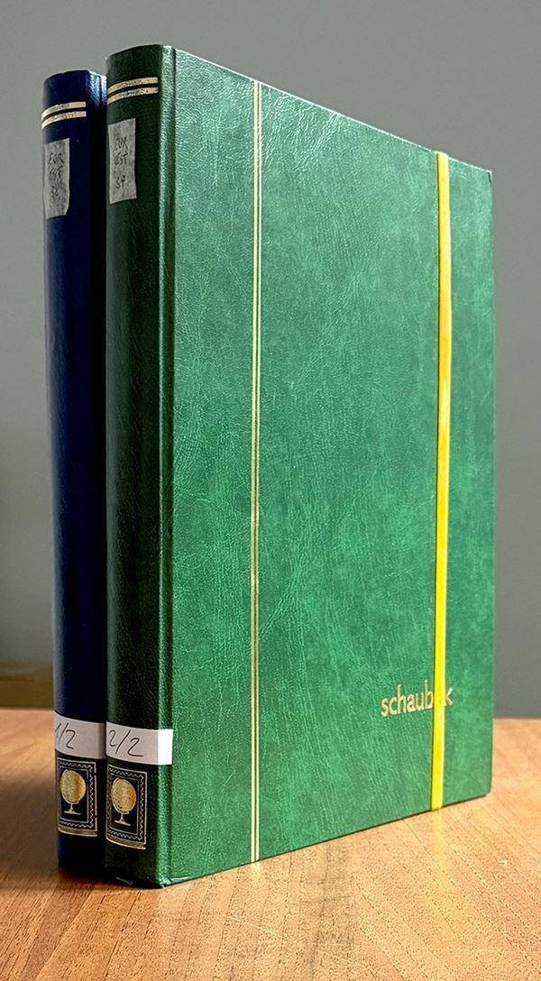 PAESI EST EUROPA 1910/1950 - Inizi di collezioni di francobolli nuovi e usati del periodo in 2 classificatori, con discrete presenze. Buona qualità.