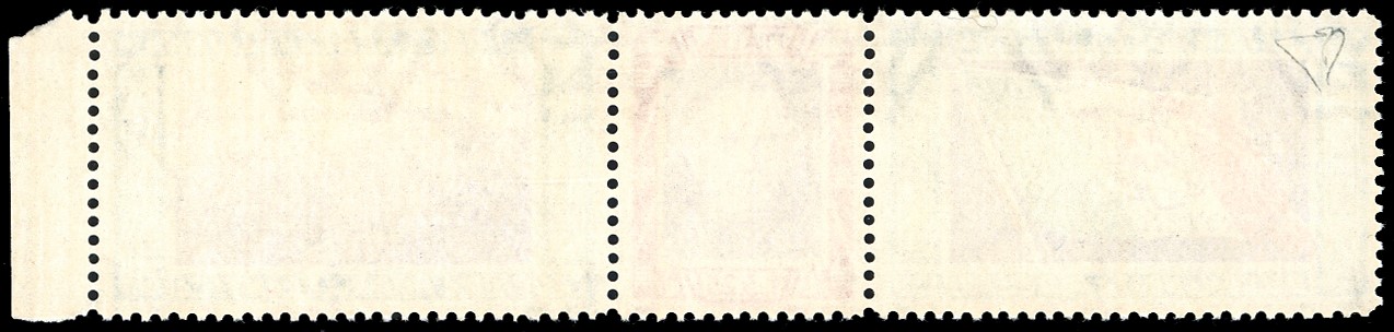 Trittico Servizio di Stato, 1933 - 5,25 + 44,75 lire, filigrana lettere completa
