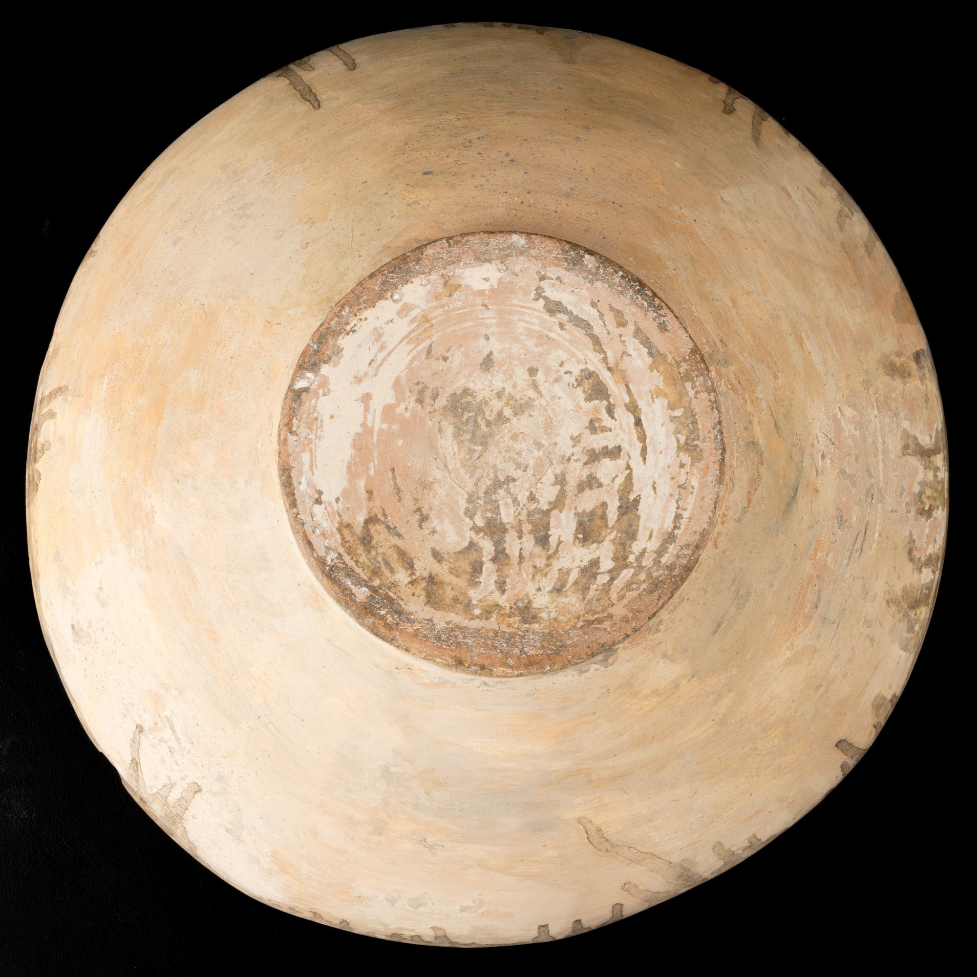Ciotola in terracotta policroma con decorazione calligrafica islamica, Persia, XV secolo