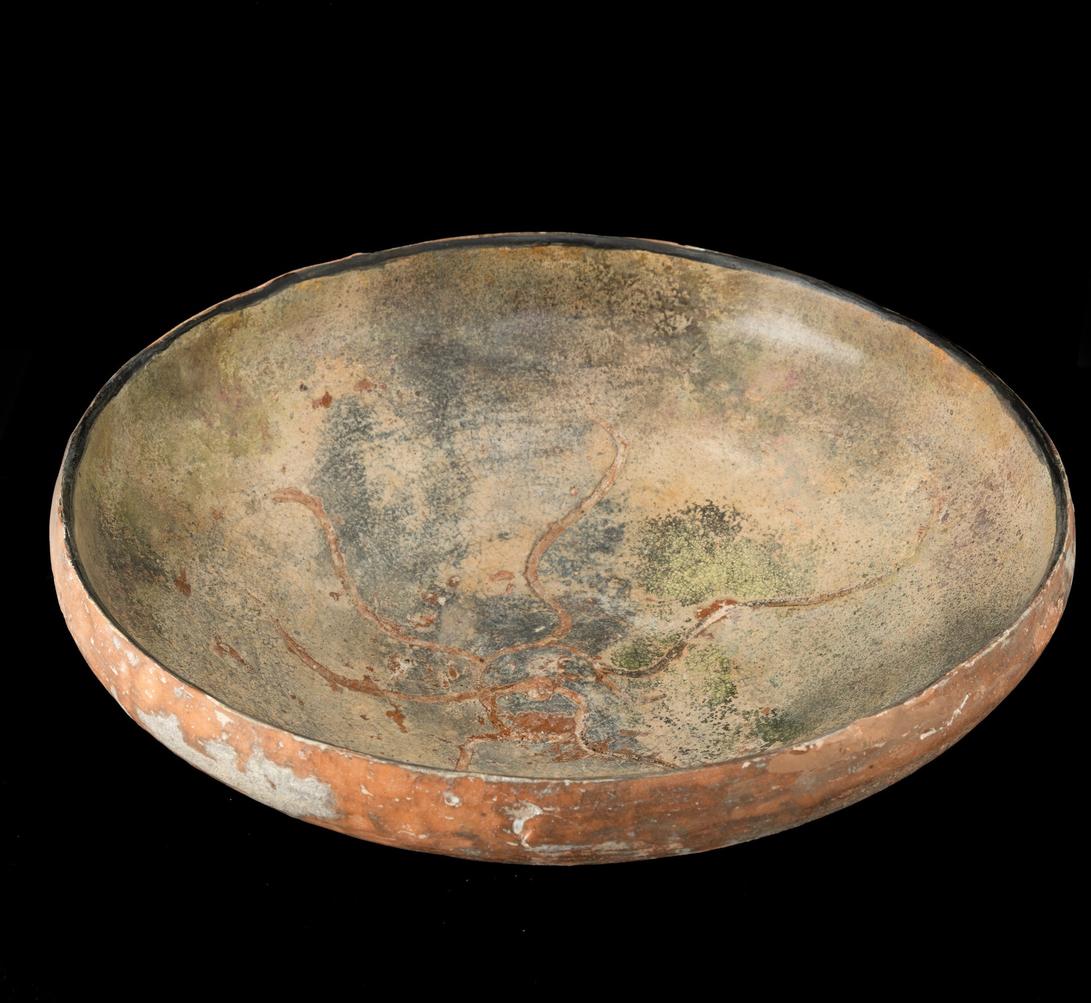 Ciotola in terracotta raffigurante sole, Persia, XV secolo