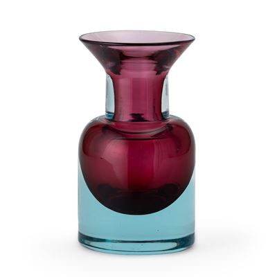Cenedese, Vaso Murano (circa 1960), vetro sommerso a due colori