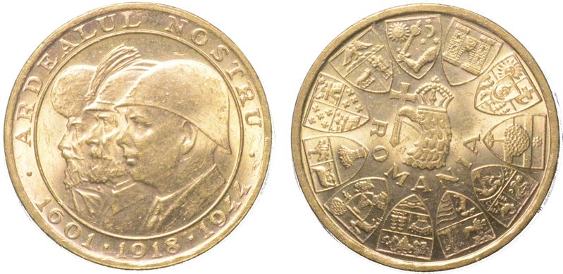 ROMANIA. MICHELE I, 1940-1947. 20 lei 1944. Bucarest. Commemorazione della liberazione nell'ottobre 1944 della Transilvania settentrionale.  - Auction Light Numismatics - Cambi Casa d'Aste