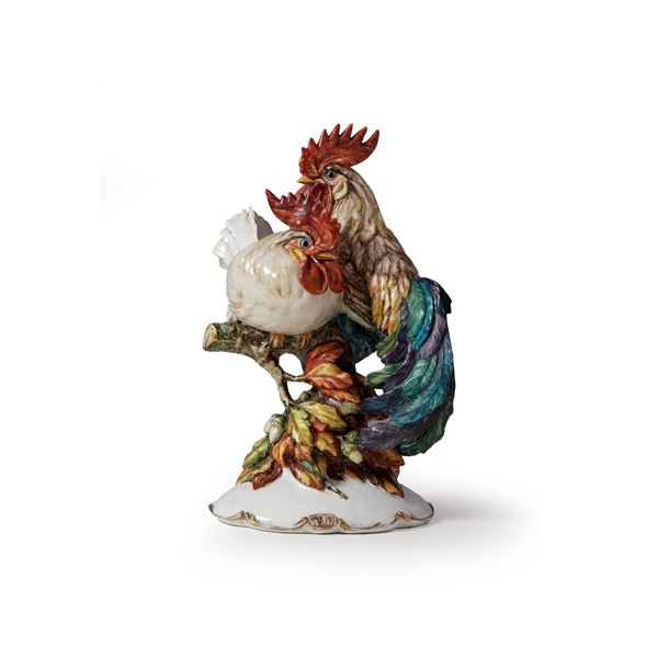 Cacciapuoti. Ceramica policroma “Galli”
