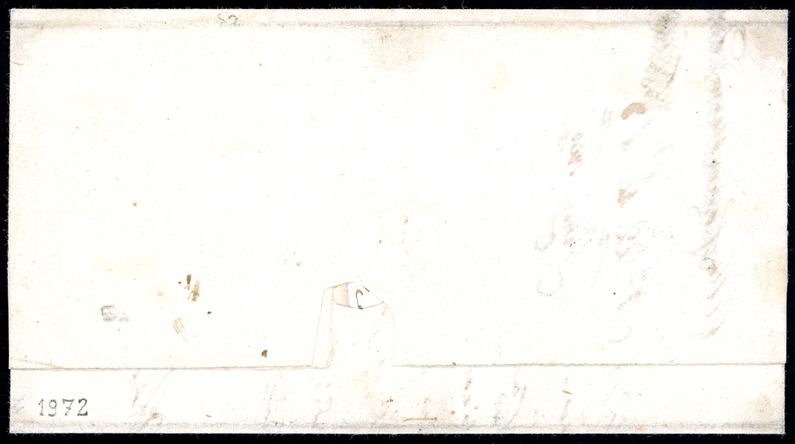 1860, 40 centesimi rosa carminio e 5 centesimi verde su lettera raccomandata da Reggio