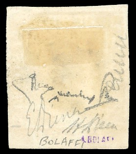 Cioccolato 50 Grana, 1859, usato, certificato da Emilio e Alberto Diena