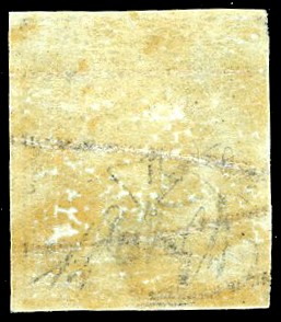Moneta, 1 quattrino nero su grigio del 1851