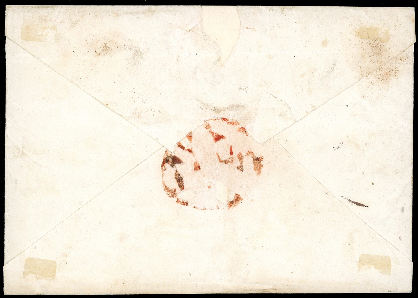 Ferrario, 4 crazie verde su grigio (1856)