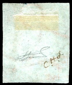 1851, 60 crazie scarlatto cupo su grigio