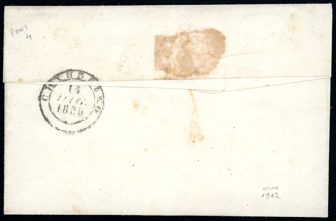1859, 1 Crazia Carminio, II Emissione (12), Coppia Perfetta su Lettera da Radicondoli per Chiusdi...