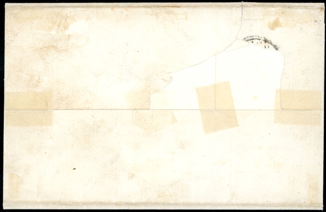 1862, DA ANCONA A MESSINA, punti R2 - 5 grana, su sovracoperta di lettera trasmessa, Messina