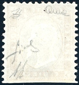 1862, 10 centesimi bistro giallastro, non dentellato