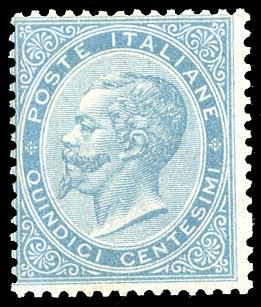 1863 - 15 cent. De La Rue (L18), gomma originale integra, perfetto. E.Diena, Ferrario, cert. Diena.