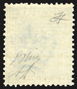 1867, Francobollo da 20 centesimi celeste chiaro, tiratura di Londra (L26)