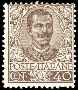 1901 - 40 cent. Floreale (74), nuovo, gomma originale integra, perfetto. A.Diena, cert. Raybaudi.