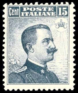 1909 - 15 cent. Michetti, II tipo (86), gomma originale integra, perfetto. A.Diena, Ferrario.