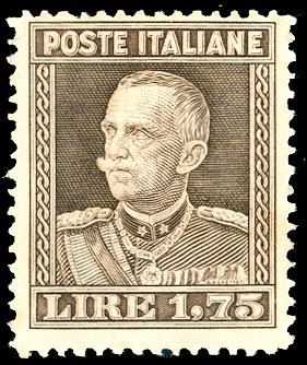 1929 - 1,75 lire bruno Vittorio Emanuele III, dent. 13 3/4 (242), nuovo, gomma originale integra, perfetto e molto fresco. Ottima qualità, molto raro. Cert. A.Diena e Ferrario.
