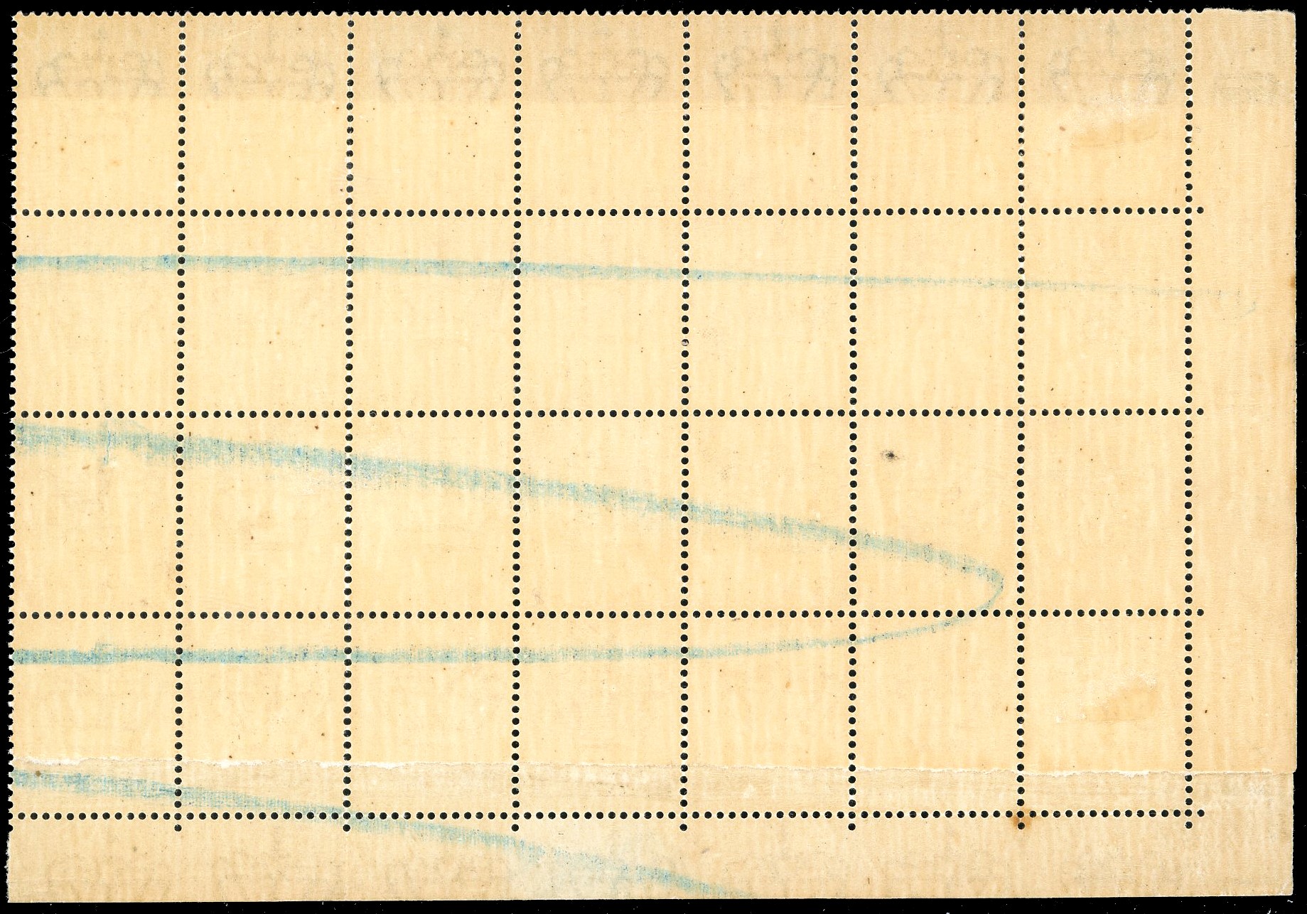 Francobollo Italiano, 50 cent. Imperiale, blocco di 28 esemplari, 1929