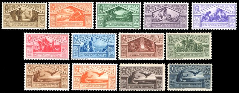 1930 - Virgilio, serie completa (282/290+A), gomma integra, perfetti. Alti valori Ferrario.  - Asta Filatelia - Cambi Casa d'Aste