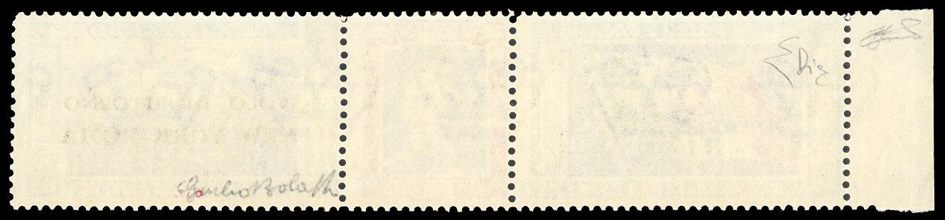 1933, Trittico I-BIAN, soprastampato "VOLO DI RITORNO", non emesso