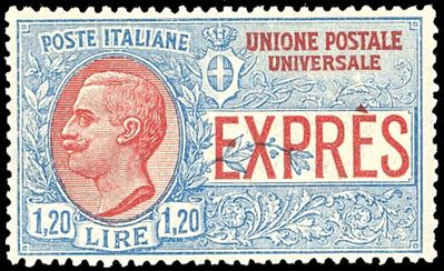 1922, Francobollo non emesso da 1,20 lire, gomma originale integra