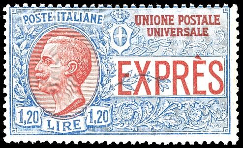 1922 - 1,20 lire, non emesso (8), gomma originale integra, perfetto. Ferrario.