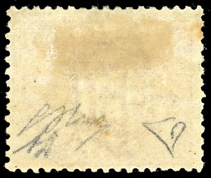1869, Francobollo da 10 centesimi bruno arancio, gomma originale