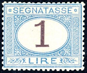 1870 - 1 lira azzurro chiaro e bruno (11), bene centrato, gomma originale integra, perfetto e di ottima qualità. Raro. Em.Diena, Sorani, cert. Cilio.