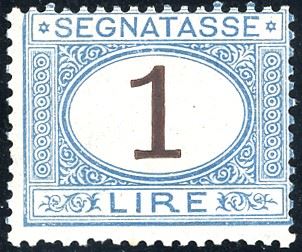 1870 - 1 lira azzurro chiaro e bruno (11), gomma integra, perfetto. Molto fresco. A.Diena, G.Oliva, cert. Oro Raybaudi.