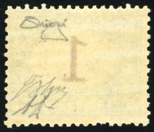 Diena e Oliva, 1 Lira Azzurro Chiaro e Bruno, 1870