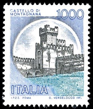 1980 - 1.000 lire "Castello celeste", francobollo naturale (cat.Bolaffi 1632B), nuovo, gomma originale integra, perfetto. Raro. Cert. Ferrario, fotocopia cert. Caffaz del blocco di provenienza.  - Asta Filatelia - Cambi Casa d'Aste