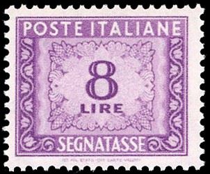 1956 - 8 lire, filigrana stelle (112), nuovo, gomma originale integra, perfetto. Ferrario.