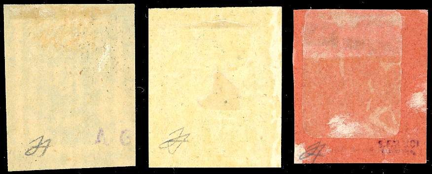 Francobolli, Merano 1818 - I emissione, serie completa (1/3), gomma originale