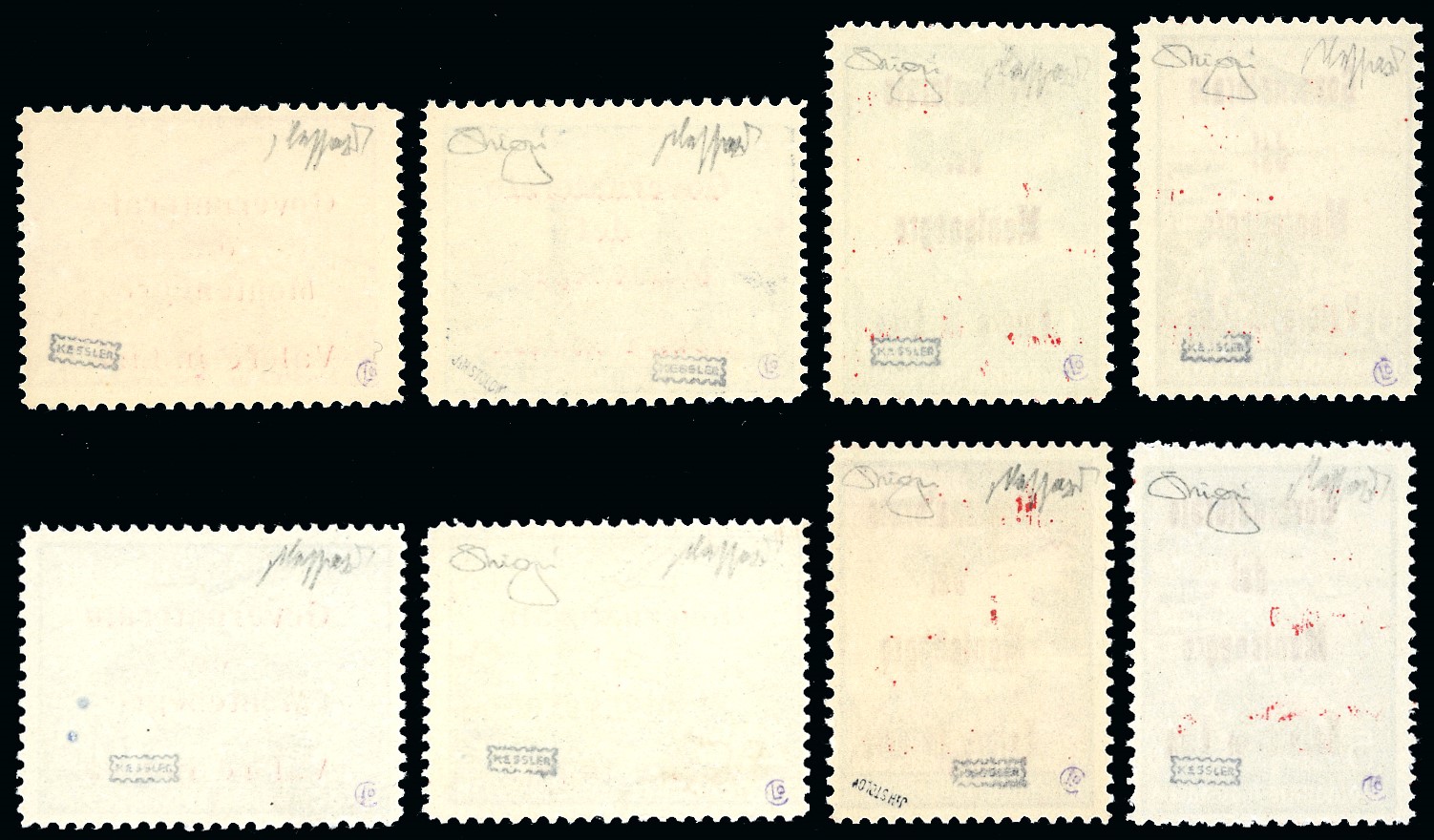 Governatorato del Montenegro, Soprastampa in rosso, serie completa di francobolli (1942)