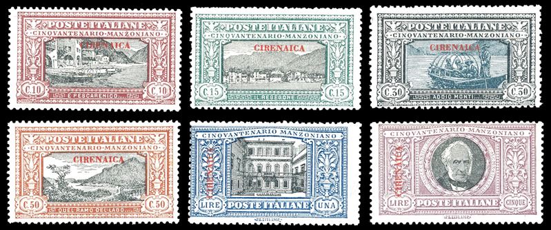 1924 - Manzoni, serie completa (11/16), gomma originale integra, perfetti. Cert. Raybaudi per il 5 lire.  - Asta Filatelia - Cambi Casa d'Aste